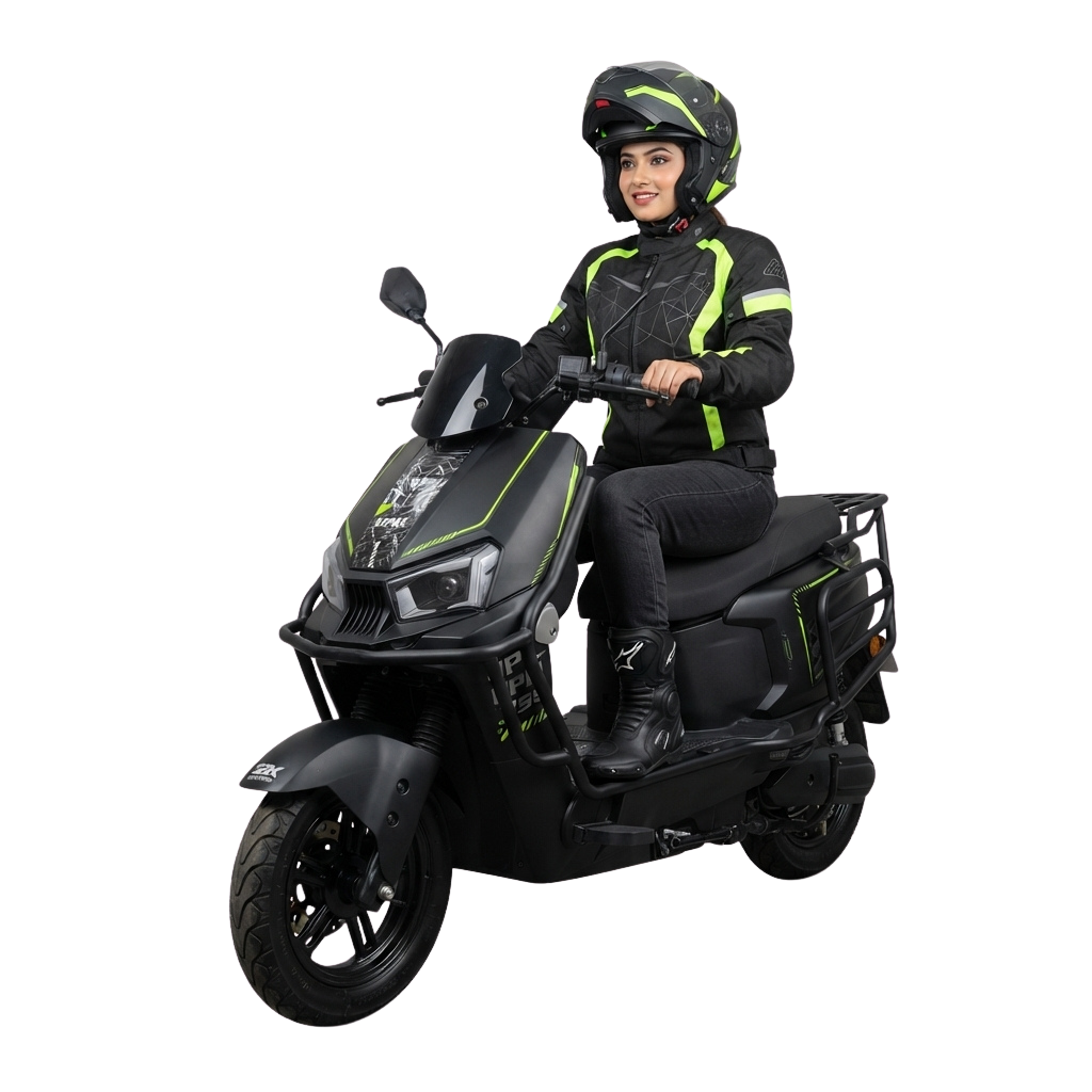 Rider experiencing an electric bike
